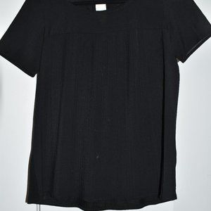 French Connection Black Pleated Blouse size XS